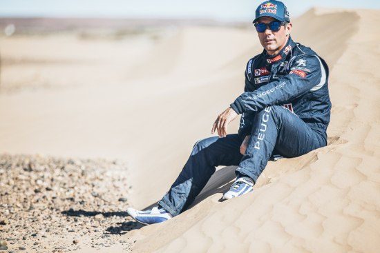Sebastien Loeb z Peugeot Total teamu poas testu v Maroku na Road to Dakar 2016